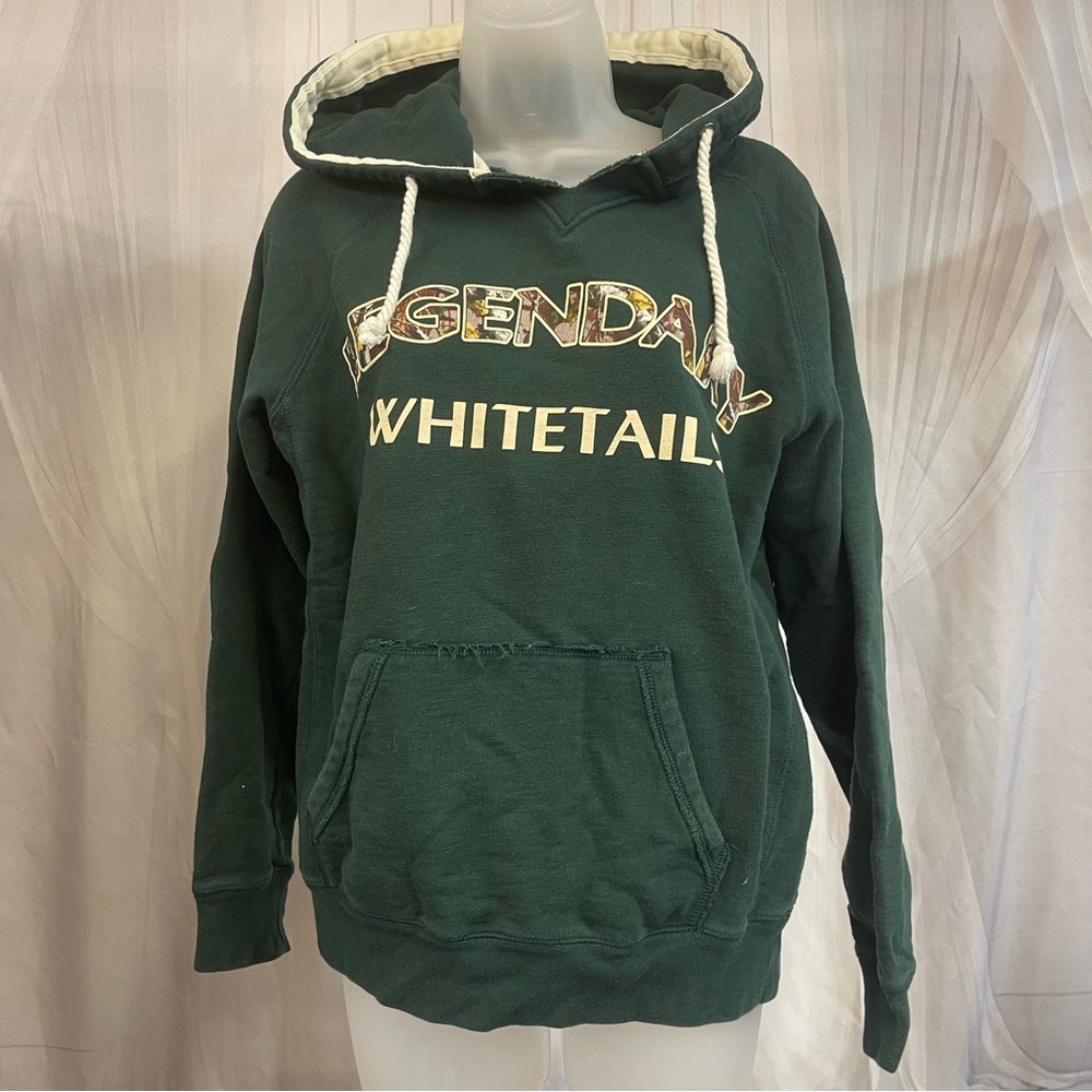 Legendary Whitetails Green Hoodie Camo Logo Size Small